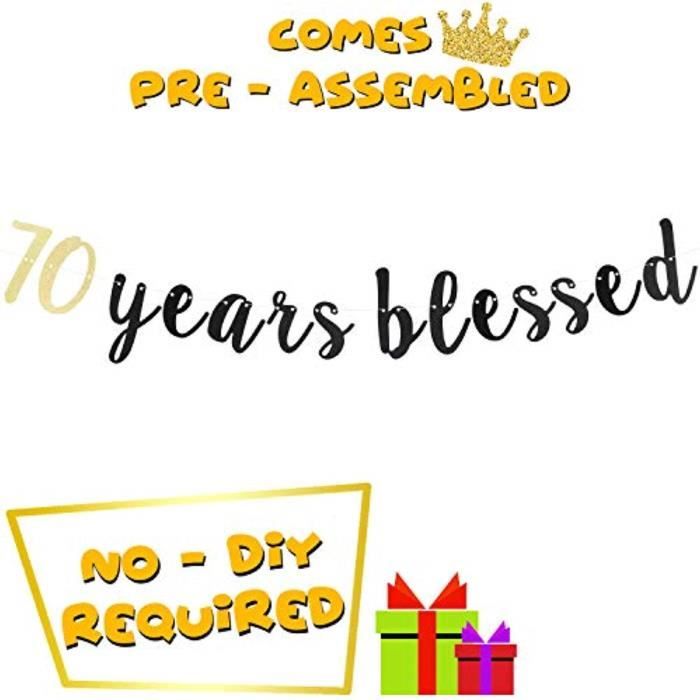 Support A Decorer Cveqz 70e Joyeux Anniversaire Banniere 70 Ans Anniversaire Beni Soixante Dix Fabuleux Anniversaire Decoration Deco Cdiscount Maison