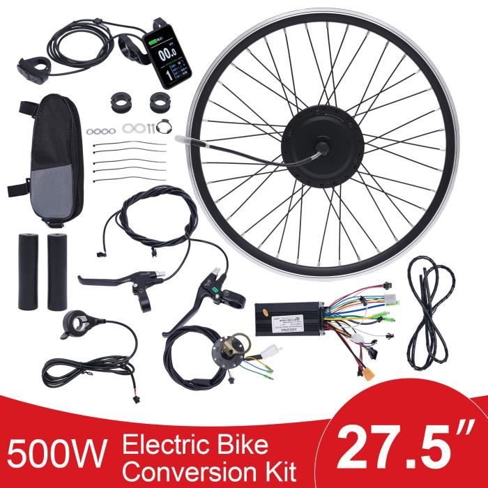 27,5 pouces roue avant vélo électrique 36V 500W kit de modification de vélo électrique