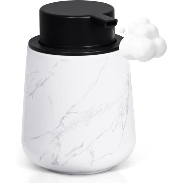 Distributeur de savon en céramique noir mat, distributeur carré de savon pour les mains et de lotion pour comptoir de salle de bain, distributeur de Distributeur de savon en céramique noir mat, distributeur carré de savon pour les mains et de lotion pour comptoir de salle de bain, distributeur de