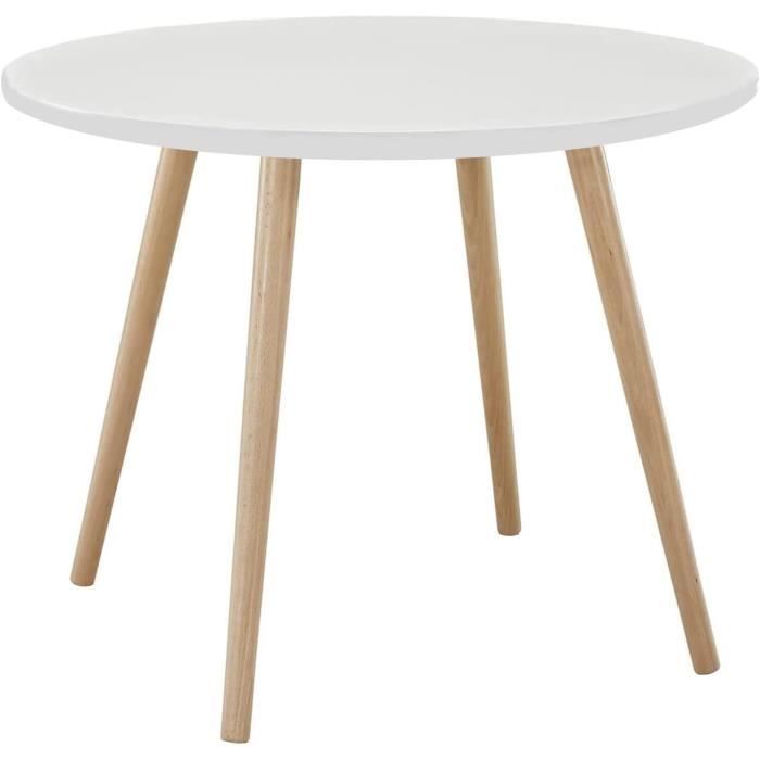 Table de salle à manger ronde en pin massif, table de cuisine moderne – Planète Déco Table de salle à manger ronde en pin massif, table de cuisine moderne – Planète Déco