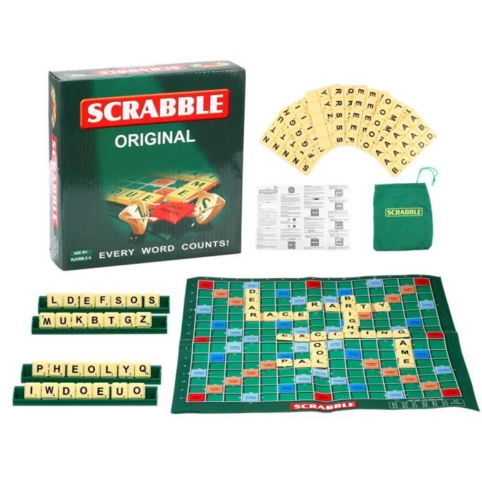 Anglais Scrabble Puzzle Jeu de société enfants mot enseignement jouets jouets éducatifs 
