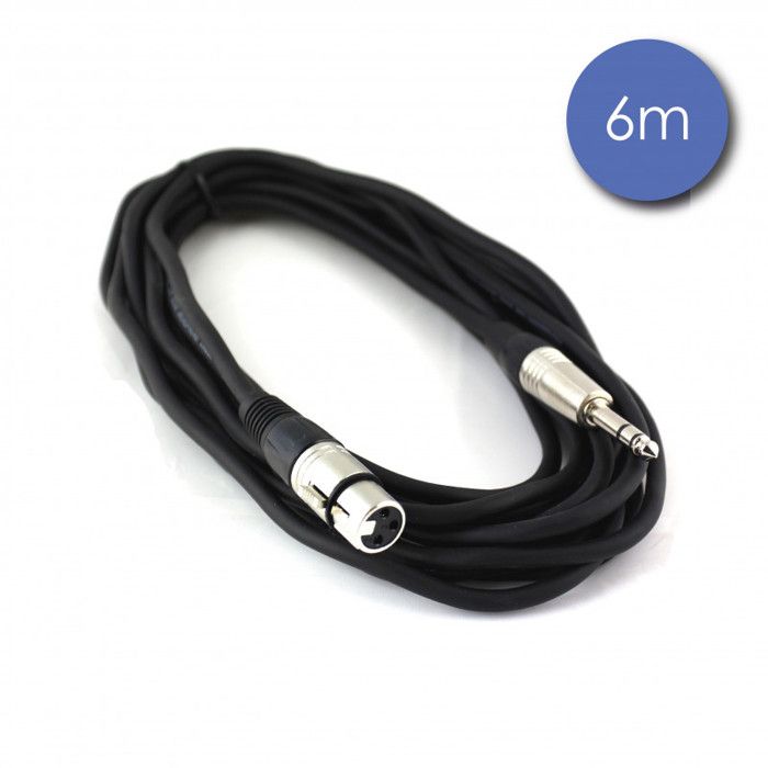Cable XLR femelle Jack 6.35 male 6m Cdiscount TV Son Photo