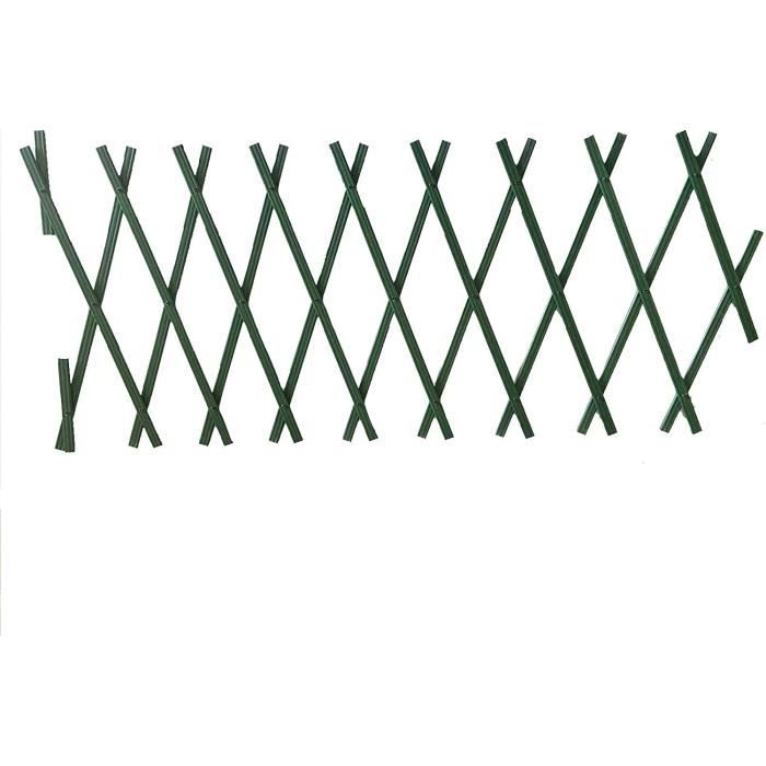 Treillis de Jardin Extensible en PVC Clôture de Jardin pour