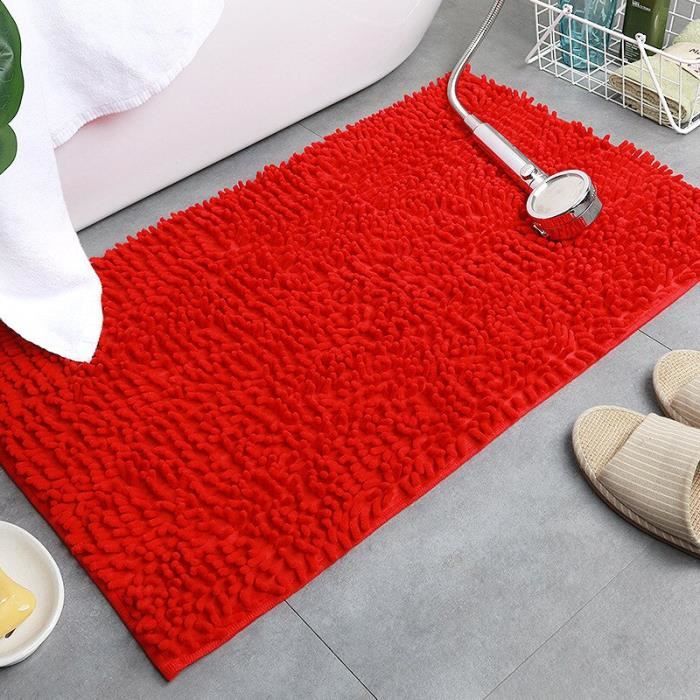 Tapis De Bain Oeko-TEX Blumtal - Chenille Douce - Antidérapant - 70x170 Cm - Jaune - Lavable Machine