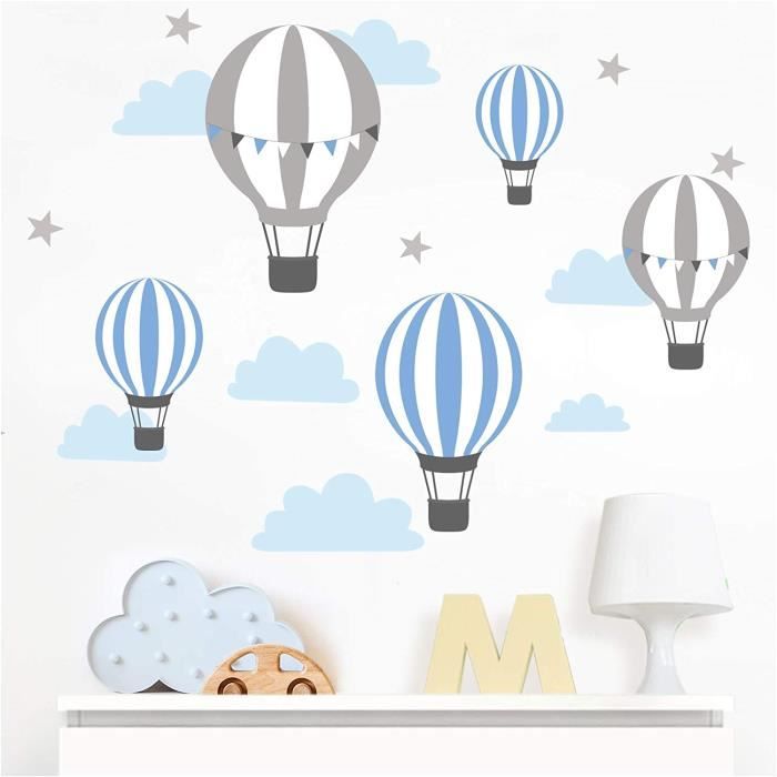 Avec souris et ballons arc-en-ciel DL212-40 - Motifs : cœurs l x h Little Deco Sticker mural pour chambre d'enfant 45 x 30 cm 