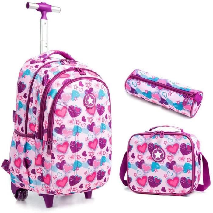Mittens paralysis side Sac à Dos roulettes, Roulette Primaire Durable Cartable Trolley Bag, avec Sac Repas Trousse à Crayon Sac pour Garçons Filles(Violet) - Cdiscount Bagagerie - Maroquinerie Mittens paralysis side Sac à Dos roulettes, Roulette Primaire Durable Cartable Trolley Bag, avec Sac Repas Trousse à Crayon Sac pour Garçons Filles(Violet) - Cdiscount Bagagerie - Maroquinerie
