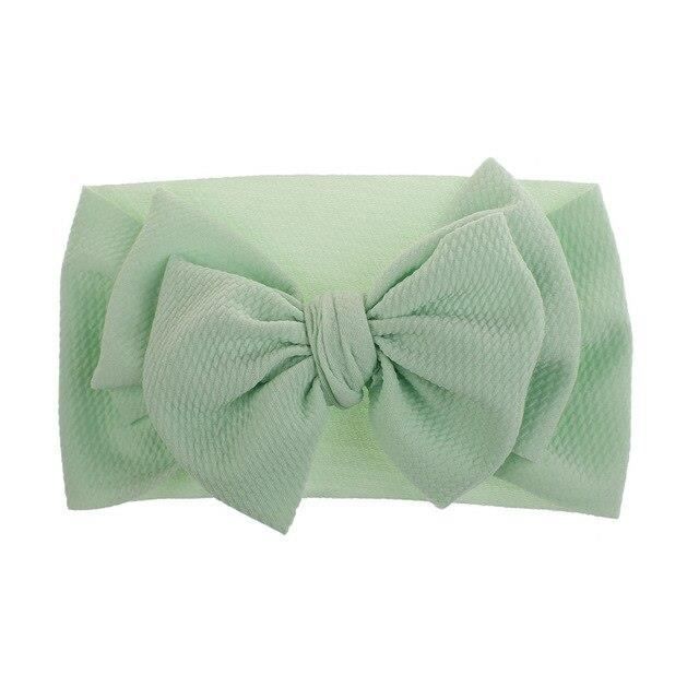Bandeau En Coton A Gros Nœud Pour Bebe Et Fille Serre Tete Pour Enfant Turban Large Pour Nouveau Ne Green Wl Cdiscount Au Quotidien