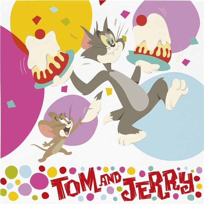 Serviettes Tom Et Jerry Cdiscount Maison