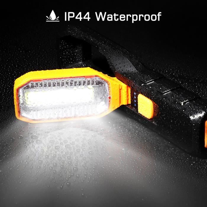 Lampe de Travail COB Baladeuse LED Ultra Lumineuse, USB Rechargeable -LON