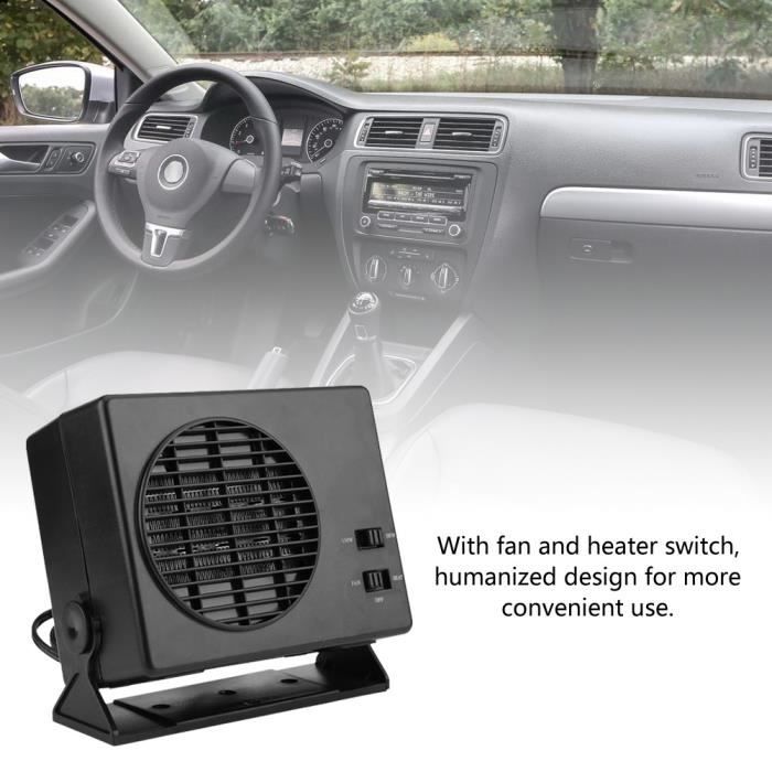 AYNEFY chauffage en céramique 300W voiture Portable chauffage refroidissement chauffage ventilateur dégivreur antibuée universel