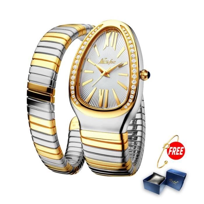 Accessoires de Luxe - Montre et Bracelets Pour Femme Design Eclatant 5  Pièces SODI00 - Sodishop