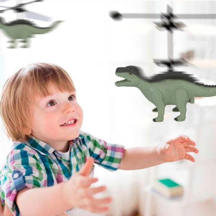 Avion Dinosaure 2026 Avec Reconnaissance Des Gestes – Charge USB – Jouet Volant En Plastique 16,5×13 Cm – Cadeau Enfant – Jaune – Innovant