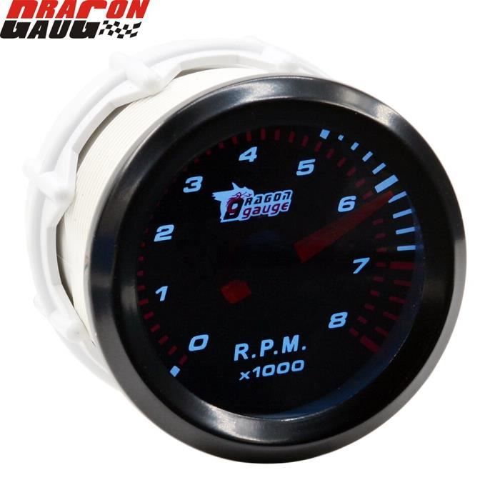 Support Compteur Universel 52 Mm - Pour Tableau De Bord Voiture, Moto - Noir