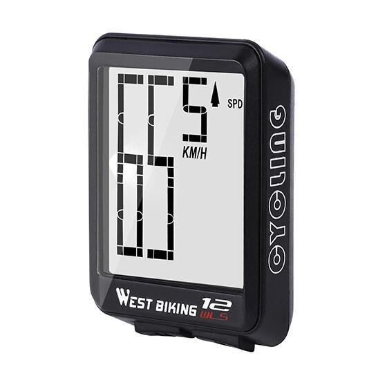 Compteur De Vélo Sans Fil étanche LCD Rétroéclairé - Chronomètre, Vitesse