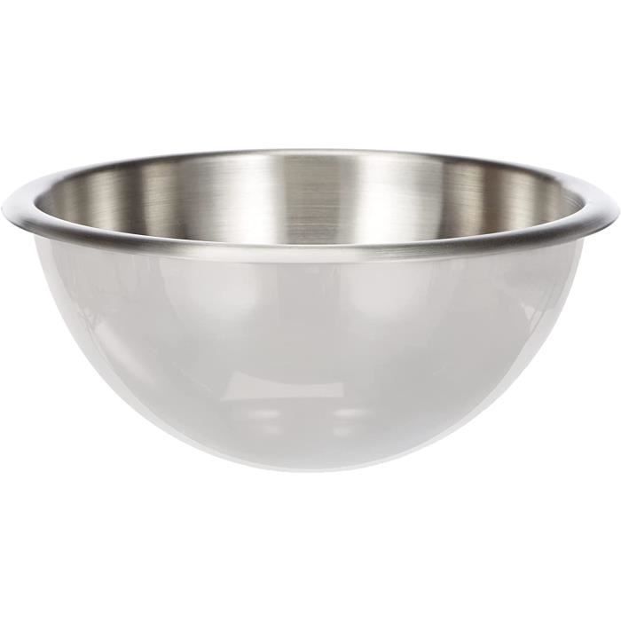 Ustensile Cuisine Professionnel Inox De Buyer - Bassine Demi-sphérique En Inox - Diamètre 30 Cm Cul De Poule