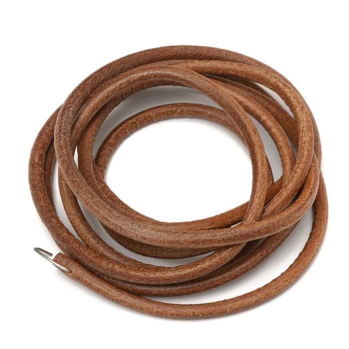 Courroie En Cuir Pour Machine à Coudre - 183cm X 5mm, Avec Crochets