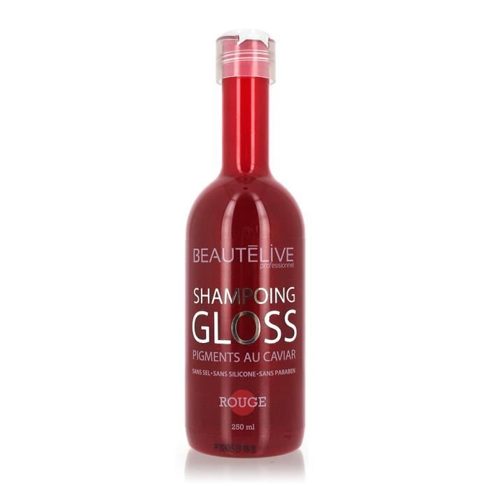 Beautélive Shampoing Gloss repigmentant Rouge , 250ml