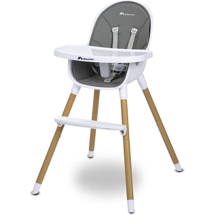 Bebeconfort Meely Chaise Haute Évolutive 2-en-1 - 6 Mois à 3 Ans | Légère Et Portable