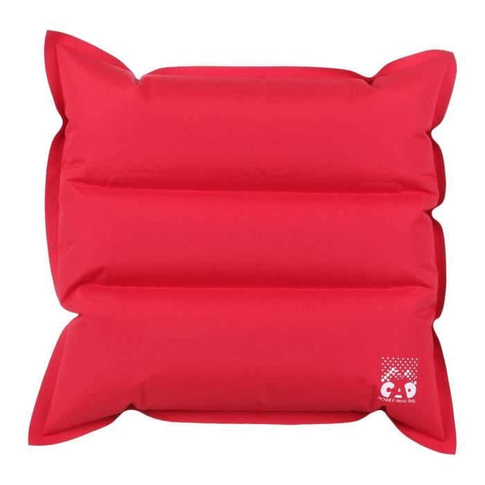CAO CAMPING Oreiller gonflable en TPU - 40 x 40 cm - Rouge