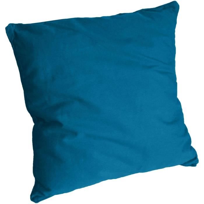 coussins bleu canard