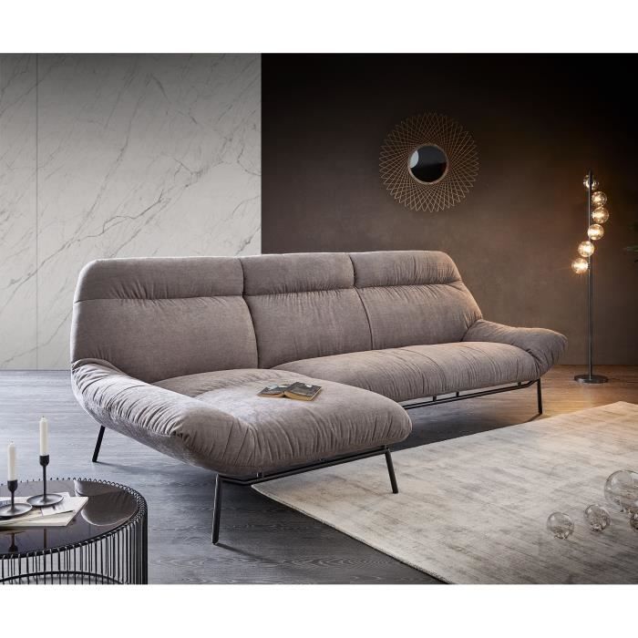 canapé-d'angle shape high gris pierre 305x160 canapé d'angle  chaise longue gauche de la marque es