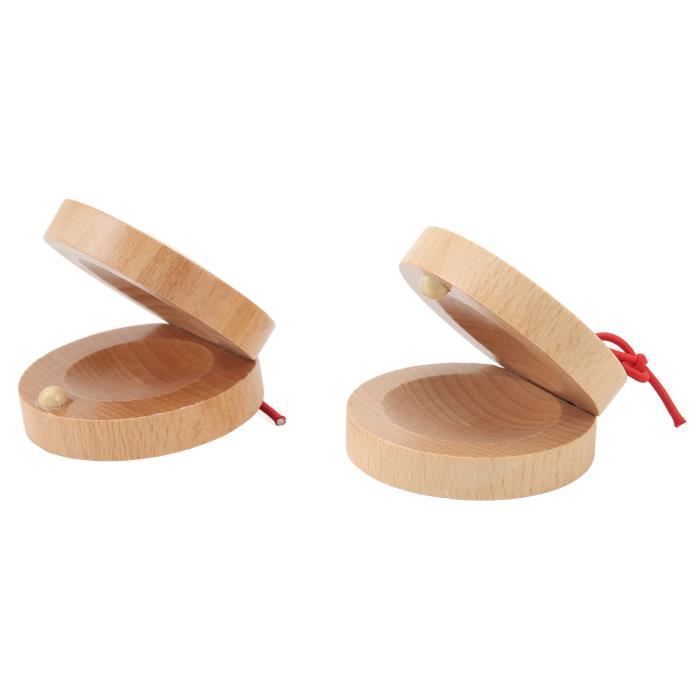 Castagnettes En Bois GICO Pour Enfants - Instrument De Musique Coloré - Longueur 23 Cm - Modèle 3800 Castagnettes Bois Enfant