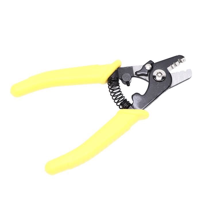 Pince Multifonction 5 Têtes Interchangeables - Dénuder, Sertir, Couper - Pour Électricien Et Bricolage - 3
