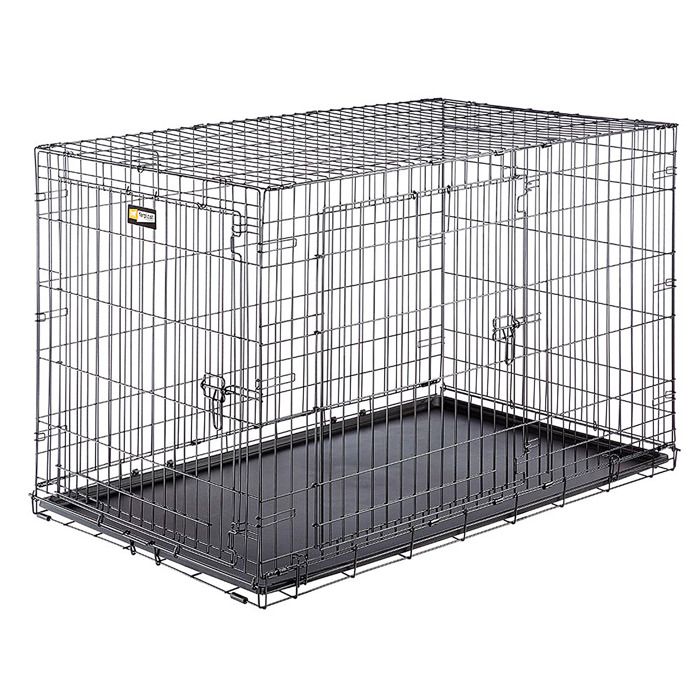Comparer les prix de Ferplast Cage de transport pliable pour chiens DOG-INN 120, enclos pour chiots, transport en métal séparation inclus, porte double