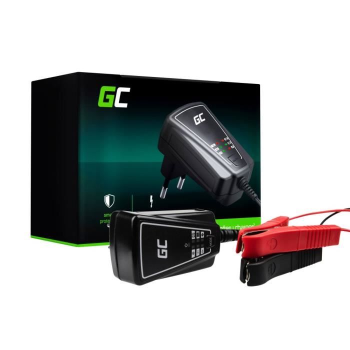 Chargeur Intelligent Rapide de Batterie Auto Voiture Moto 6/12V 1A Green Cell