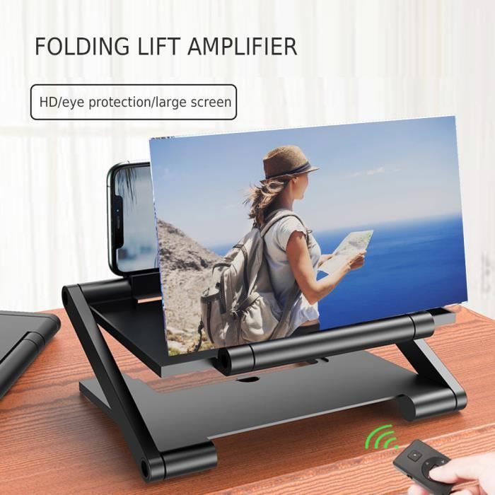 Amplificateur D’écran Pour Smartphone – Agrandisseur Sans Batterie, 19,5x13,5 Cm – Loupe Pratique Pour Films Et Jeux