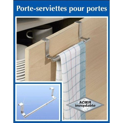 Patère placard tiroir inox 23 cm