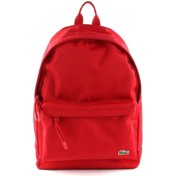 lacoste red backpack