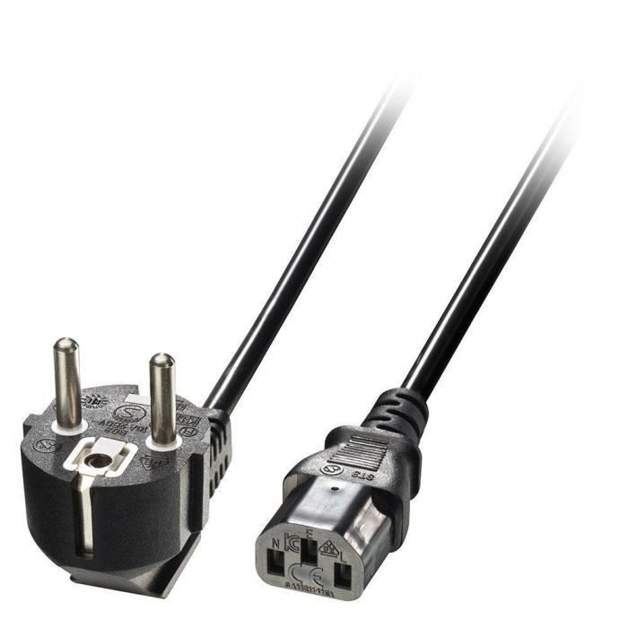 LINDY Câble secteur IEC - 2m