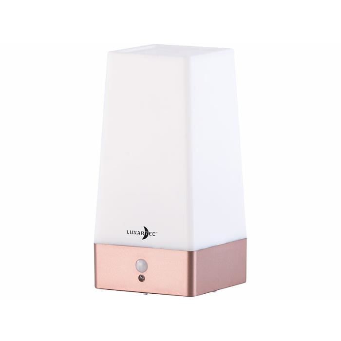Lampe de table - Noname - Carrée - Capteur de mouvement PIR - Rechargeable USB - LED