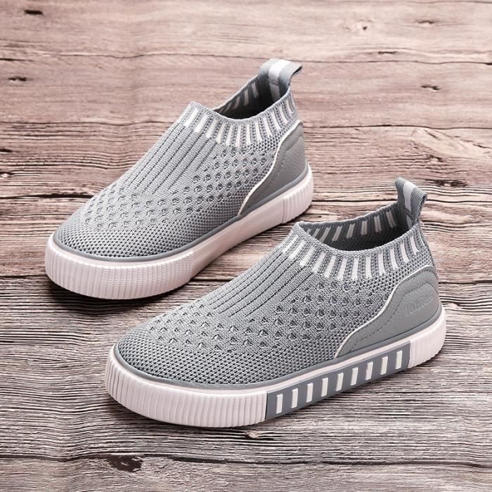 Baskets Wonder Nation Pour Garçon - Taille 2 Jeunes - Gris - Neuf Avec étiquettes