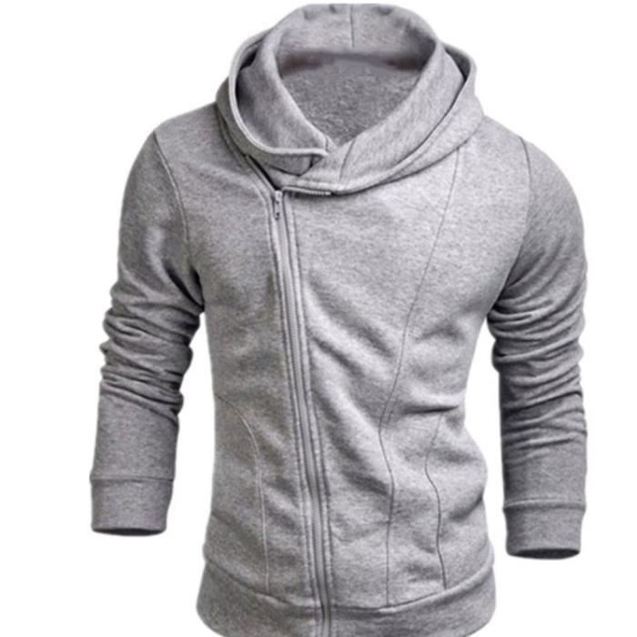 sweat capuche homme uni pas cher