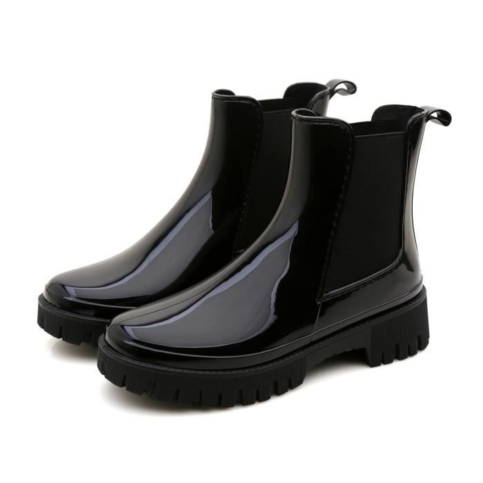 Bottes De Pluie Femme, Caoutchouc Imperméables Antidérapant légère