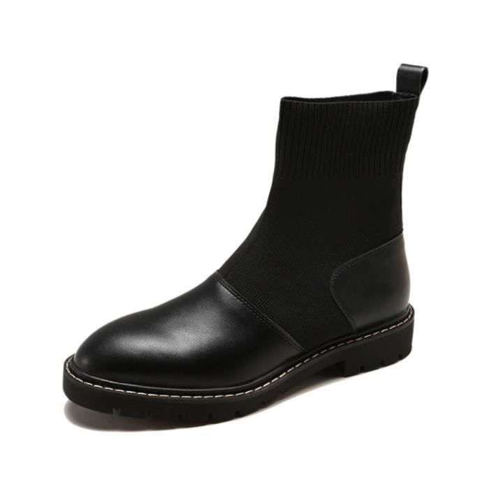 bottine chaussette femme