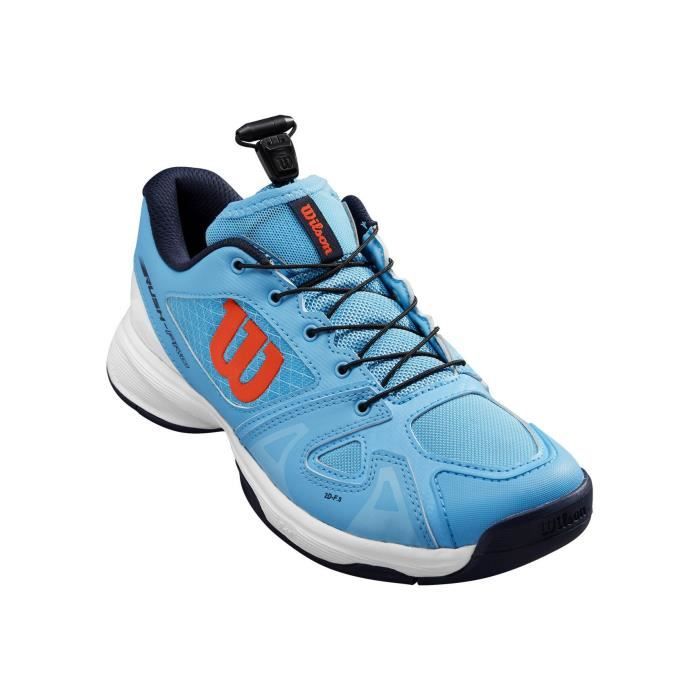 Chaussures de tennis - WILSON - Rush Pro JR QL - Bleu / Orange - Enfant - Indoor