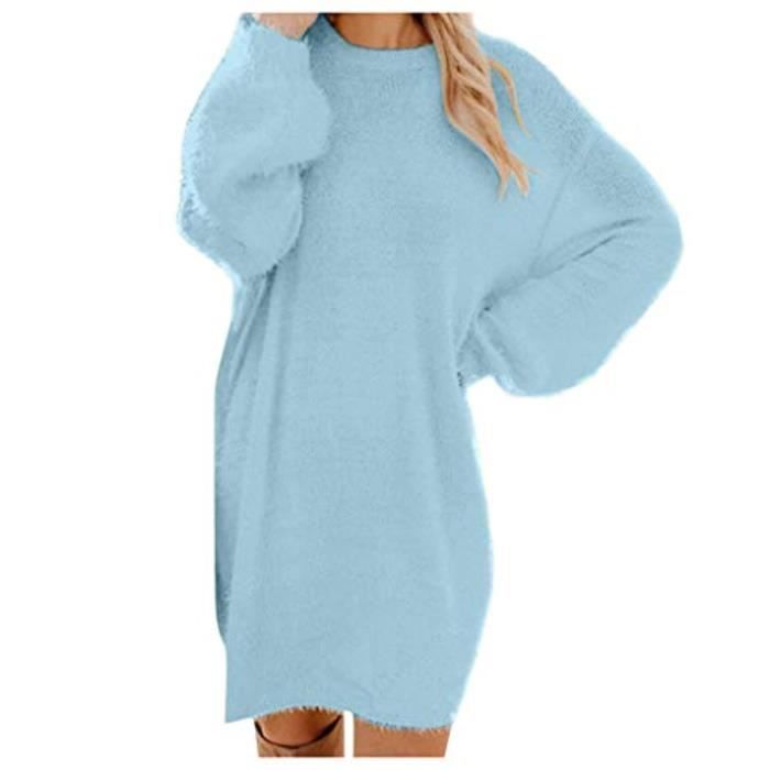 robe pull bleu ciel