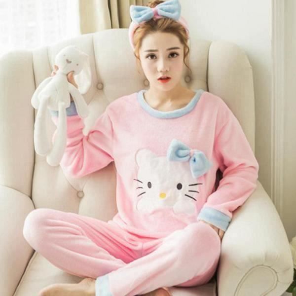 Pyjama hello kitty femme - Cdiscount