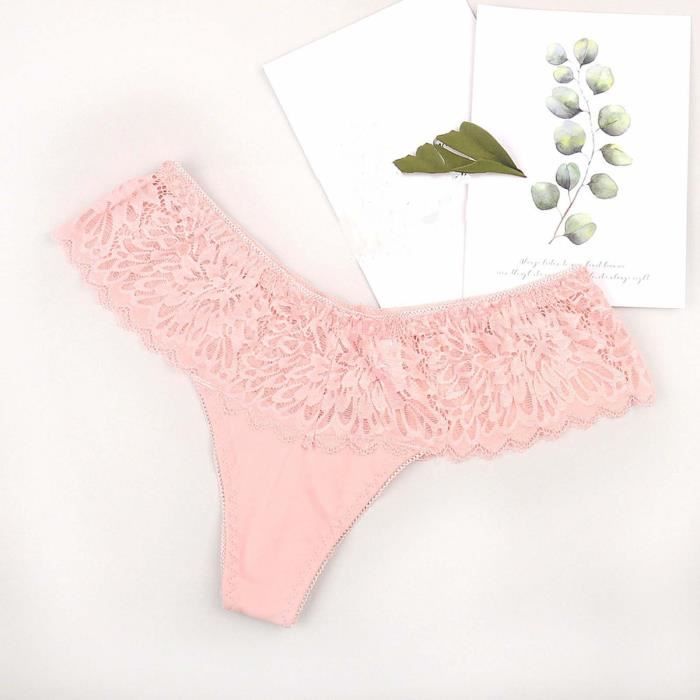Culotte Dentelle Rose Femme - Style Coquin Et Séduisant - Neuf Avec étiquettes