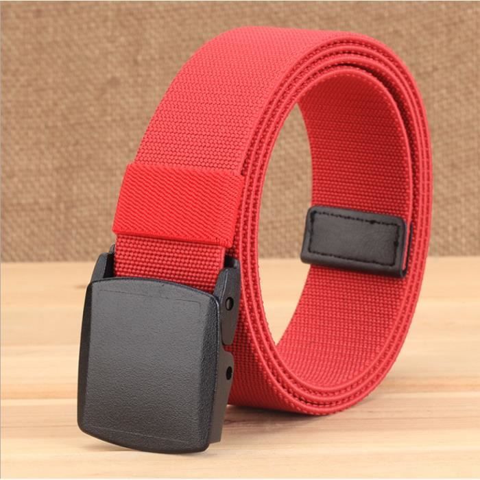 Ceinture Élastique pour Homme - Boucle en Plastique - Sangle de Ceinture  Entièrement Réglable pour le Travail Rouge - Cdiscount Prêt-à-Porter