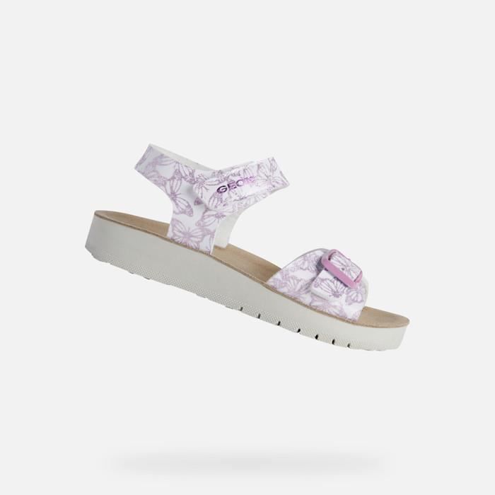 Sandales Geox Fille Kodette - Cuir Et Semelle Caoutchouc