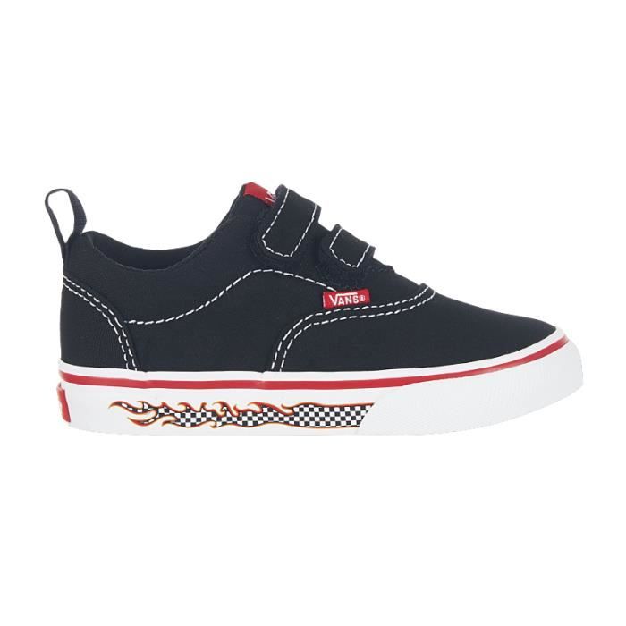 CHAUSSURES TD DOHENY V - FLAME CHECK SIDEWALL BLACK/WHITE