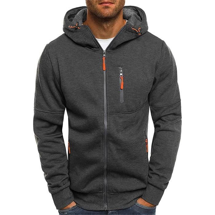 Manteau zippé homme shop