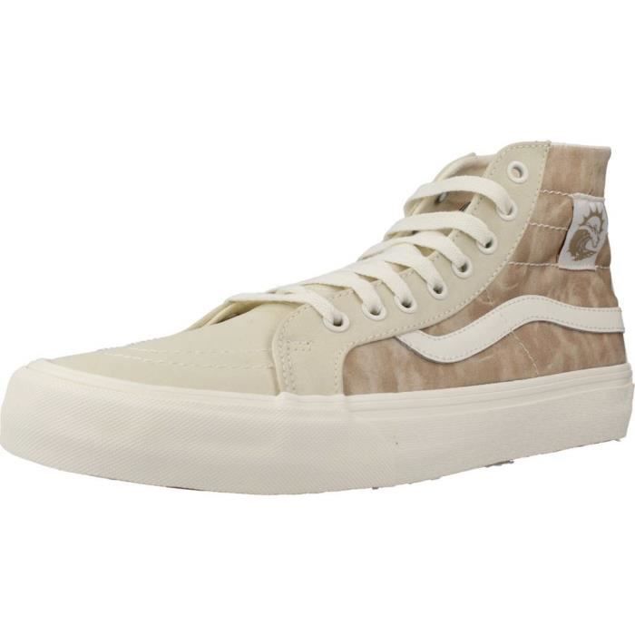 Basket Vans 140861 Beige 45 VANS Femme Textile Lacets Beige Cdiscount Chaussures