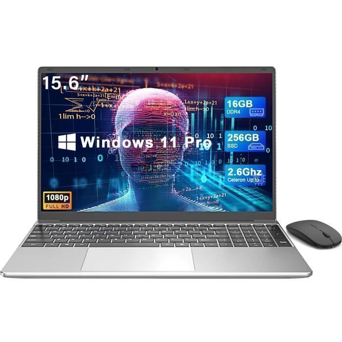 Ordinateur Portable – OUZRS – 156 FHD – 16 Go RAM – 256 Go SSD – Windows 11 Pro