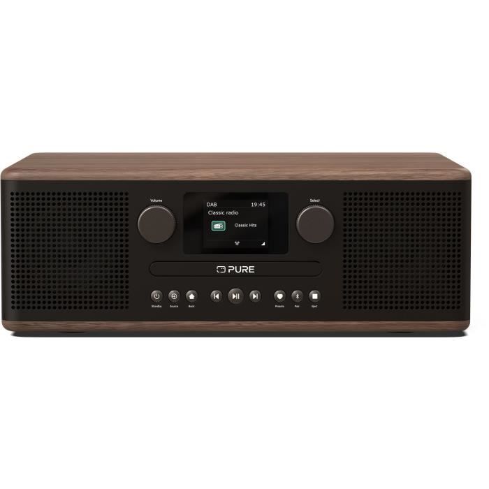 Lecteur CD & radio numérique - PURE - Classic C-D6 - Café Noir/Noyer