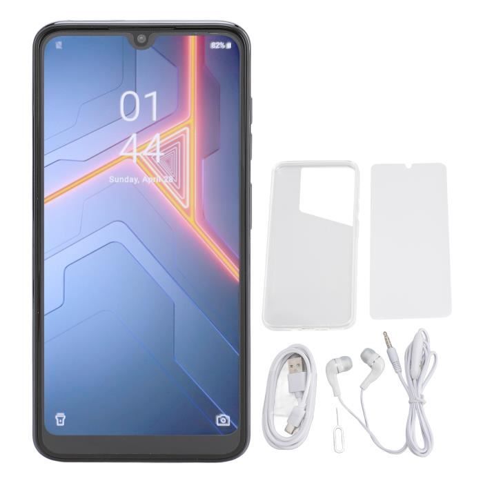 Smartphone Double SIM 4G 6.8 Pouces – Android 12, 64 Go, Appareil Photo 24 MP, Stylo Intégré – Noir
